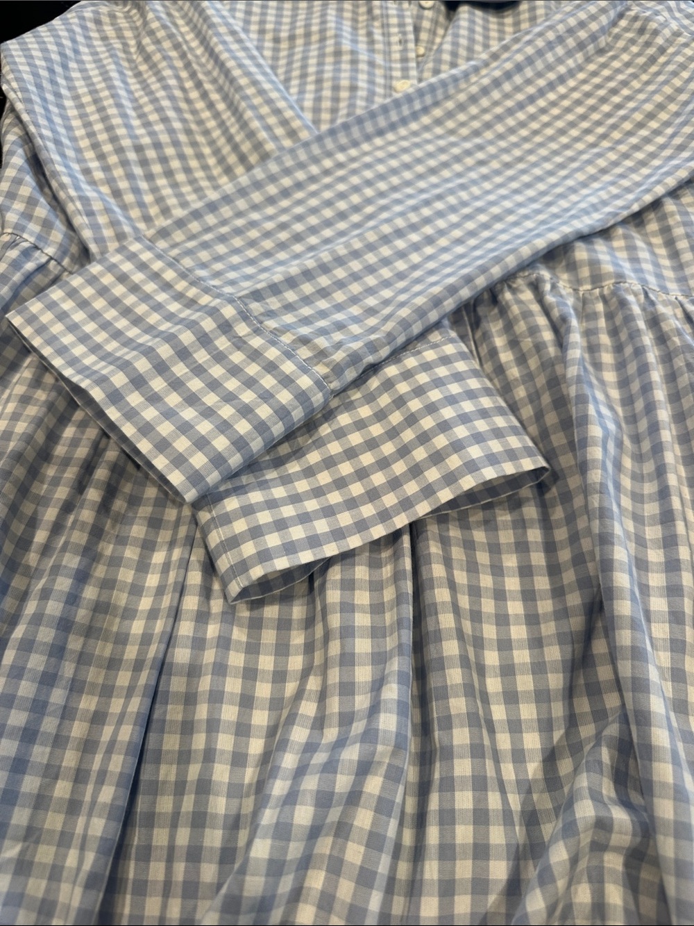 byTiMO Light Blue & White Gingham Button-Up Western Dress - Picture 14 of 16